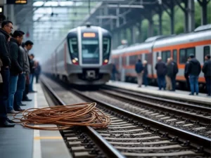 Read more about the article Electrical Wire Halts Train, Strands Commuters