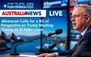 Read more about the article Australia News Live: Albanese Calls for a Bit of Perspective on Trump Meeting Timing as Xi Talks Loom